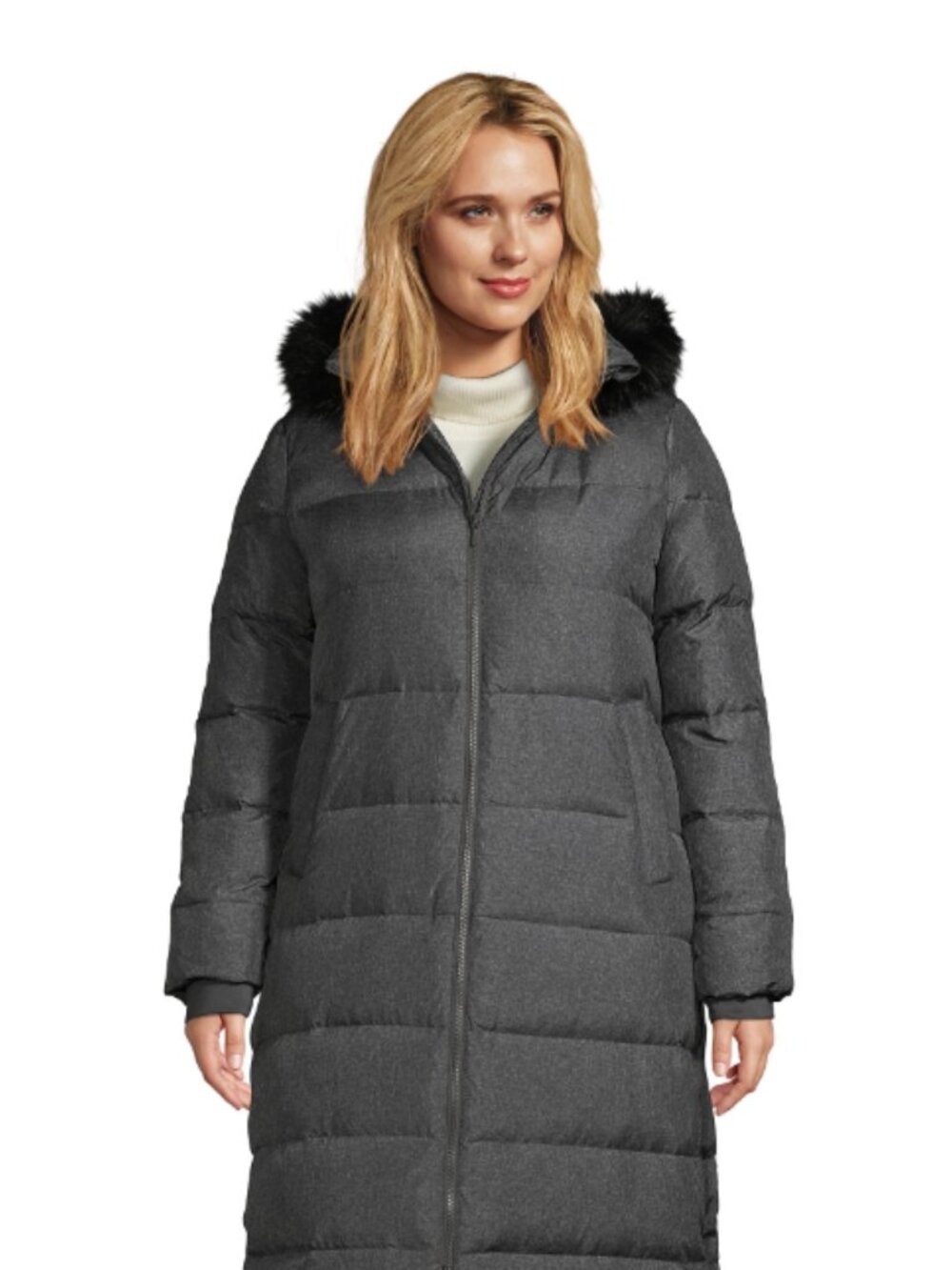 Lands' End Women's Plus Size Down Maxi Winter Coat